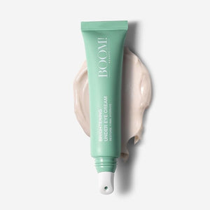 Boom Awaken Cooling Under Eye Cream - Targets Puffiness &amp Uneven Tone with Vitamin C Licorice Root Wild Mint Green Tea &amp Hyaluronic Acid - Lightweight Refreshing Vegan Formula - 0.5 oz
