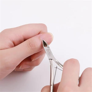 DGSEFD-2 Professional Toenail Nail Cuticle Nipper Care Stainless Steel Nail Cuticle Clipper Dead Skin Remover Manicure Trimmer Tool 9.5 X 6 cm White-fruit Peach5