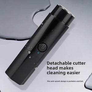 Electric Shaver for MenUnisex Portable Mini Electric RazorBlack Pocket Size Shavers USB ChargingAluminum Alloy BodyDetachable Cleaning HeadBikini Trimmer Facial Hair Razor DeviceApply Travel
