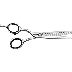 Jaguar Shears White Line JP 38 5.25 Inch Left Handed Thinner Professional Ergonomic Steel Hair Thinning Texturizing Cutting &amp Trimming Scissors for Salon Stylists Beauticians &amp Barbers