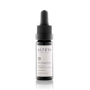 Alteya Organics Eye Serum USDA Certified Organic Skin Care 0.34 Fl Oz/10 mL Bio Damascena Award-Winning Eye Treatment With Organic Bulgarian Rose Oil Rejuvenating Revitalizing and Clarifying