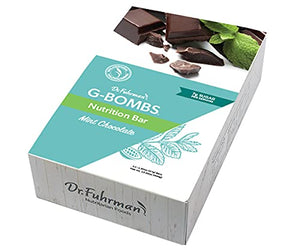 Dr. Fuhrman¡¯s G-BOMBS Nutrition Bar ? Chocolate Mint Flavor ? Whole Food Plant-Based Superfood Snack with Nuts Seeds Greens &amp Berries ? Vegan Gluten-Free No Added Sugar ? 12 Count