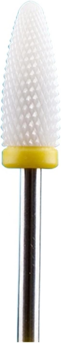 RHAIYAN 67 Styles Carbide Nail Drill Bits Rotate Electric Ceramic Milling Cutter for Manicure Gel Polish Remover Nail Files Pedicure Specific (Color : 1TYellow)