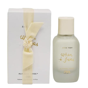 Zara Baby When I Was Alcohol-Free Perfumed Water for Baby Gentle and Calming Cologne with Aquatic Pear Powdery Florals &amp; Soft Musks Eau de Toilette EDT 100ml (3.4 fl. oz)