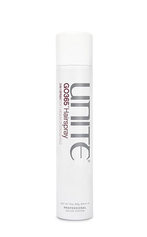 UNITE Hair - GO365 Hairspray ? Adjustable 3-in-1 Professional Styling Hairspray ? Flexible Non-Flaking Hold for Soft Medium or Strong Control ? Humidity-Resistant Safe for Extensions 10 oz