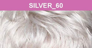 Alicia Beauty Foxy Silver Colletions Elegant Synthetic Curly 20 Inch Long Hair Piece Ponytail Dome and Drawstring Gorgeous Grey - DS019 (60)