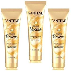Pantene Deep Conditioning Hair Mask Miracle Rescue Pro-V  8 Fl Oz (Pack of 3)- Total 24.0 Fl oz