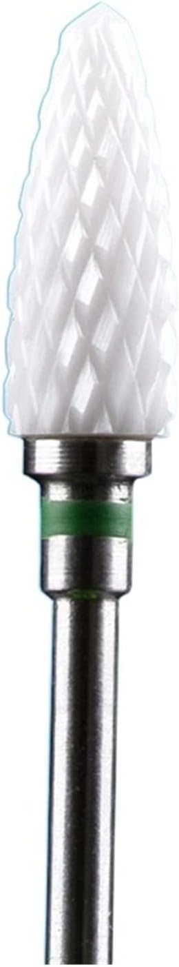 RHAIYAN 67 Styles Carbide Nail Drill Bits Rotate Electric Ceramic Milling Cutter for Manicure Gel Polish Remover Nail Files Pedicure Specific (Color : 4TGreen)
