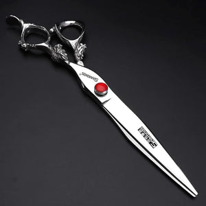 Professional Japanese Hair Scissors - 440C Stainless Steel/Rose Razor Edge (8 Inch Flat)