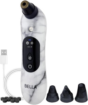 Spa Sciences - BELLA Microderm Pore Extractor &amp Nano Mister - 3-in-1 - Exfoliation &amp Pore Purification - Hydrating Refreshing Soothing - for All Skin Types - USB Charging