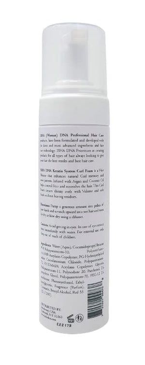 Keratin System Curl Mousse - Volumizing Curl Enhancer for Wavy or Frizz-Free Curls - Sulfate-Free with Argan and Coconut Oil