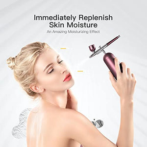 GX Nano Ionic Cold Mist Sprayer Facial Steamer, Portable and Rechargeable Face Humidifier Atomizer, Serum Toner Deep Humidification and Facial Spa, Ladys Gifts Skin Care Tool£¨Purple£©