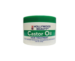 Hollywood Beauty Castor Oil Hair Treatment with mink 7.5 oz (Pack of 10)