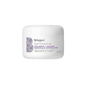 Briogeo Curl Charisma Rice Amino + Avocado Hydrating &amp; Defining Mask, Hair Mask for Wavy, Curly, and Coily Hair, Deeply Nourishes and Defines Curl Pattern, Protein-Free, Vegan, Cruelty-Free