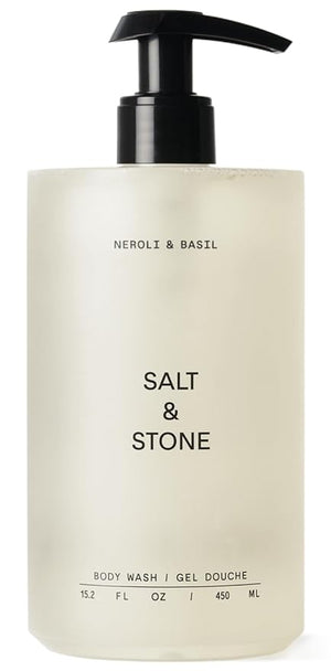 Salt &amp; Stone Body Wash for Women &amp; Men | Neroli &amp; Basil | Hydrating Gel Cleanser | Clean &amp; Soften Skin | Made with Niacinamide &amp; Hyaluronic Acid | Free From Parabens, Sulfates &amp