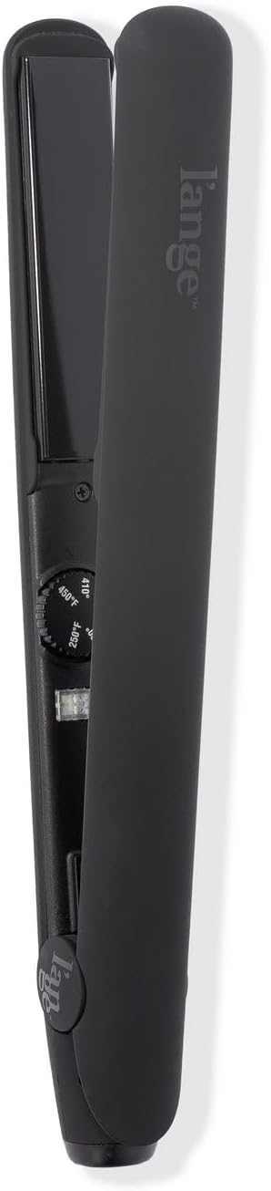 L'ANGE HAIR Le Ceramique 1-Pass Flat Iron Hair Straightener | Fast Heating Ceramic Flat Iron | Best Hot Tools Professional Hair Straightener to Lock in Moisture &amp Shine | (Black)
