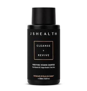 JSHealth Purifying Keratin Shampoo - Cleansing &amp Reviving Natural Shampoo for Color Treated Hair Curly Hair &amp Dry Hair - Vegan Sulfate &amp Paraben Free Formula 350ml