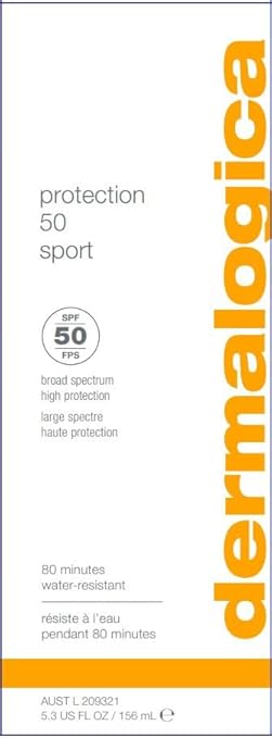 Dermalogica Protection 50 Sport SPF50, 5.3 Fl Oz - Broad Spectrum Sunscreen Lotion for Face and Body
