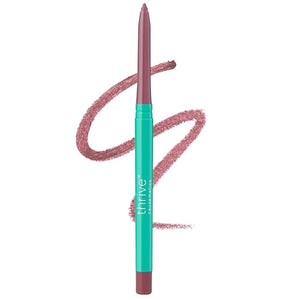 Thrive Causemetics Lip Filler Long-Wearing + Plumping Lip Liner, Shea Butter Hydrating Lip Plumper Retractable Lip Liner Pencil, Built In Sharpener, Vegan &amp; Cruelty Free, Ghizlan (Plum Mauve)