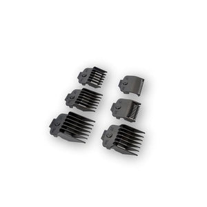 TPOB SLIME Guards (slime 2) 6 Professional Hair Guides plastic combs for different hair cutting lengths (Black)
