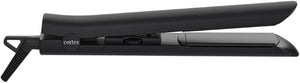 Cortex International The Collection 1" Solid Ceramic Ionic &amp; Far-Infrared Flat Iron | Adjustable Temperature, Dual Voltage, LED Indicator (Black)