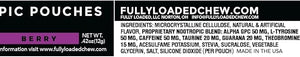 Fully Loaded Alpha Fuel Nootropic Pouches (Berry Fuel) - Nootropic Energy Pouches with Caffeine Alpha GPC Tyrosine Taurine Guarana and More