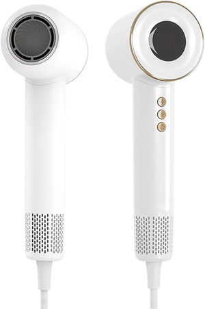 High Speed Hair Dryer Blow Dryer with Magnetic Concentrator for Fast Drying Low Noise Thermo-Control Professional Lightweight Hair Dryer for Women