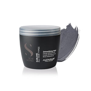 Alfaparf Milano Semi Di Lino Sublime Detoxifying Deep Cleansing Mud Treatment - Safe on Color Treated Hair - Clay-Based Detox for Hair - Professional Salon Quality - 21.1 oz.