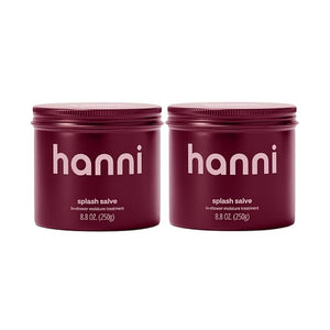HANNI Splash Salve Body Mask In-Shower Moisturizer with Coconut Jojoba Shea Butter &amp Glycerin Deep Conditioning for All Skin Types 250 mL / 8.8 oz (Pack of 2)