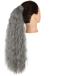 Hair Chignon Set Of 1 Synthetic Messy Bun Curly Wavy Wig Wraparound Ponytail Extensions Bun Hair Accessories for Women Hair Pieces For Women(Q19-171)