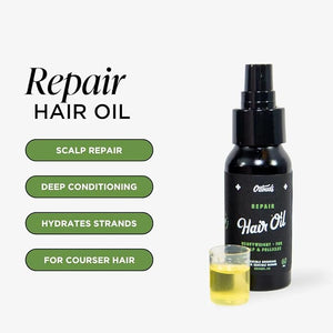 O'Douds Repair Hair Oil - Deep Conditiong Hair &amp Scalp Treatment for Damaged Dry Hair - Repair Split Ends Control Frizz &amp Enhance Shine - Tea Tree &amp Grapefruit Scent 2 oz.