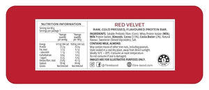 Fibre Boost Cold Pressed Red Velvet flavoured Protein Bar
