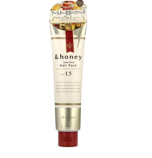 &amphoney Deep Moist Hair Mask 4.5 oz (130 g) Japanese Deep Moist Hair Mask Pack Step 1.5 | Honey Infused Deep Conditioning &amp Hydrating Treatment | Moisturizing Mask for Frizzy Damaged Dry Ha