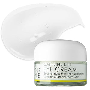 IN YOUR FACE Caffeine Lift Eye Cream Anti Aging - Caffeine Eye Cream for Dark Circles - Lightweight &amp Hydrating Formula with Niacinamide Matcha Vitamins A C D E &amp K - Vegan &amp Cruelty-Fre