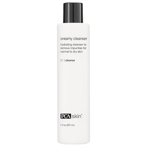 PCA SKIN Creamy Moisturizing Face Cleanser, Gentle Daily Face Wash for Dry and Sensitive Skin, Leaves Skin Feeling Soft and Smooth, Helps Remove Makeup, Dirt, and Impurities from Skin, 7.0 oz Bottle