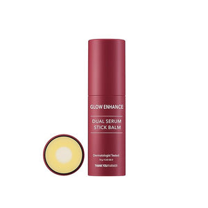 THANKYOU FARMER Glow Enhance Dual Serum Stick Balm - Korean Eye Cream for Face Crows Feet Eye Treatment Fine Lines Lifting 0.35oz