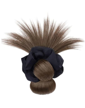 Hair Bun Hairpiece Claw Clip in Bun Chignon Fake Ponytail Hair Extension Wig for Women Daily Party (Brown Color)