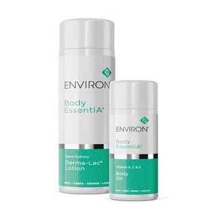 ENVIRON Body Kit Body Essentia Alpha Hydroxy Derma-Lac Lotion Vitamin A C &amp E Body Oil