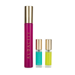 LWYA Audacity Fragrance Discovery Set - Perfumes for Women with Sweet Scents - Express Your Aura with Audacity Tenacity Vivacity EDP Sprays - 3 pc