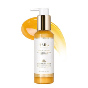 d'alba Piedmont Italian White Truffle Return Oil Cream Cleanser Vegan Skincare Easy One Step Cleanser for Sebum &amp Makeup Removal Hydrating Cleanser for Sensitive Skin Korean Skin Care