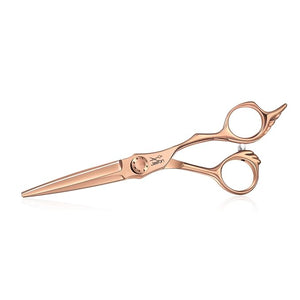 JASON 6" Hair Cutting Scissors - Professional Haircut Scissor Hair Trimming Shear for Barber, Hairdresser, Stylist, Women and Men, 440C Stainless Steel Hair Cutting Shear, Rosegold