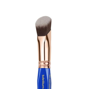 Bdellium Tools Professional Makeup Brush - Golden Triangle 967 Soft Square Foundation - With All-Vegan Synthetic Fibers For Creating a Flawless Complextion (Blue 1pc)