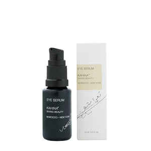 Kahina Eye Serum for Dark Circles Eye Bags and Puffiness - 0.5 fl oz - Light Fast-Absorbing Under Eye Serum Reduces Fine Lines and Wrinkles - Anti Aging Serum Manufactured in the USA