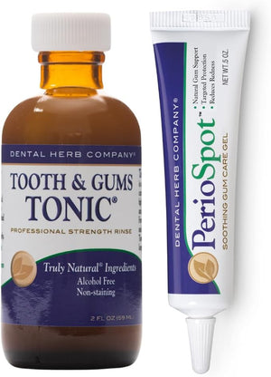 Mouth Sore &amp Gum Care Kit ? Natural Relief for Mouth Sores Gum Irritation &amp Discomfort | Truly Natural Alcohol-Free Plant-Based | Dental Herb Company