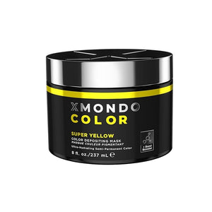 XMONDO Color Super Yellow Depositing Mask &amp; Semi-Permanent Yellow Dye | Infused with Bond Booster Technology &amp; Hyaluronic Acid for Nourishment, Revitalization &amp; Repair, Vegan Formula, 8 Fl