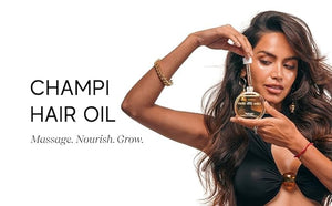INDE'S Hair Oil wild Champi Ayurvedic Hair Oil 50ml | With Rosemary Amla Bhringraj &amp Brahmi | Hair Growth &amp Dandruff Control Oil for Men &amp Women | 16+ Herbal Actives | Non-Sticky | Calmi