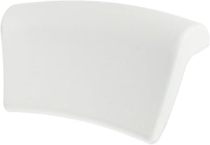 1pc Bathtub Pillow for Adults Ergonomic Pu Shower Cushion Strong Cups Soft Neck Support for Comfortable Bathing Accessory White