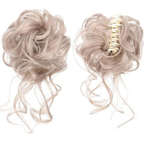 Hair Accessories Synthetic Hair Bun Messy Curly Bun Claw Clip Bun Headband Wig Ponytail Hair Extensions Women Wig Hair Bun Hair Pieces For Women(SW207-04)