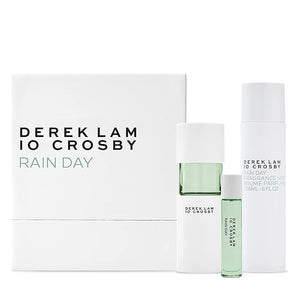 Derek Lam 10 Crosby Rain Day Spring 20 by Derek Lam for Women - 3 Pc Gift Set 3.4oz EDP Spray 10ml EDP Spray 8oz Fragrance Mist (I0094202)
