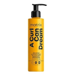Matrix A Curl Can Dream Light Hold Gel For Curly Coily &amp Wavy Hair - Controls Frizz and Defines Curls Without Flaking or Crunch Silicone Sulfate &amp Paraben-Free Salon Styling Gel